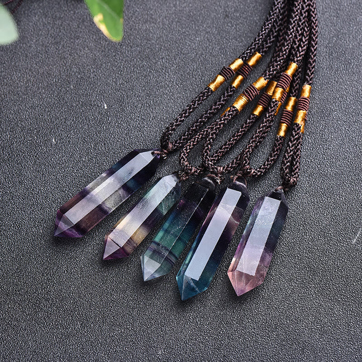 Halskette mit Naturstein | Kristall | Amethyst | Heilend | Stilvoll-Fluorit-Luzern Mode