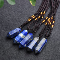 Halskette mit Naturstein | Kristall | Amethyst | Heilend | Stilvoll-Lapislazuli-Luzern Mode