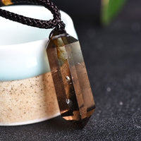Halskette mit Naturstein | Kristall | Amethyst | Heilend | Stilvoll-Rauchquarz-Luzern Mode