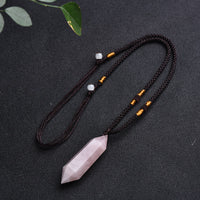Halskette mit Naturstein | Kristall | Amethyst | Heilend | Stilvoll-Rosenquarz-Luzern Mode