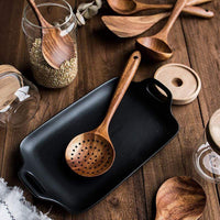 Küchenutensilien-Set aus Holz | Langlebig Stilvoll Vielseitig Hitzebeständig-Luzern Mode