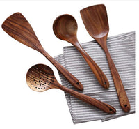 Küchenutensilien-Set aus Holz | Langlebig Stilvoll Vielseitig Hitzebeständig-Luzern Mode
