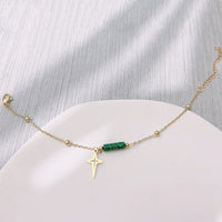 Schmuck für Damen | Halskette | Armband | Ohrringe | Malachit-Armband-Luzern Mode