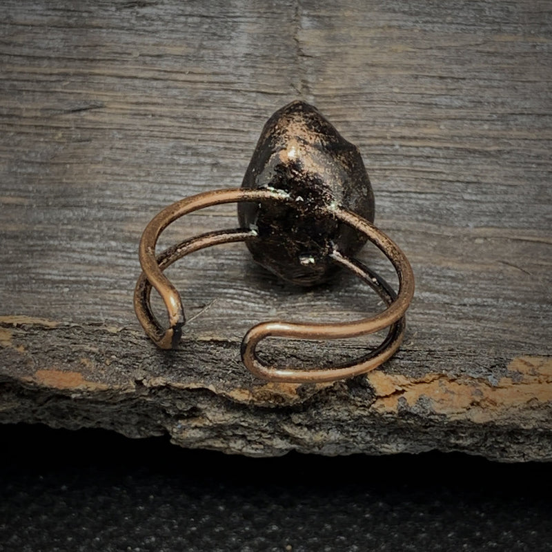 Ring für Damen | Natürlich | Rohstein-Geburtsstein | Gold | Stilvoll-Luzern Mode