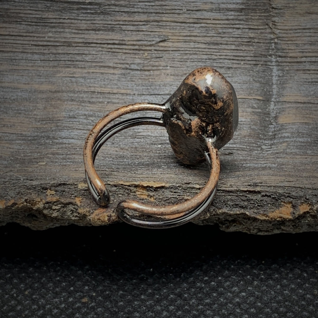 Ring für Damen | Natürlich | Rohstein-Geburtsstein | Gold | Stilvoll-Luzern Mode
