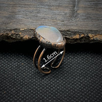 Ring für Damen | Natürlich | Rohstein-Geburtsstein | Gold | Stilvoll-Luzern Mode