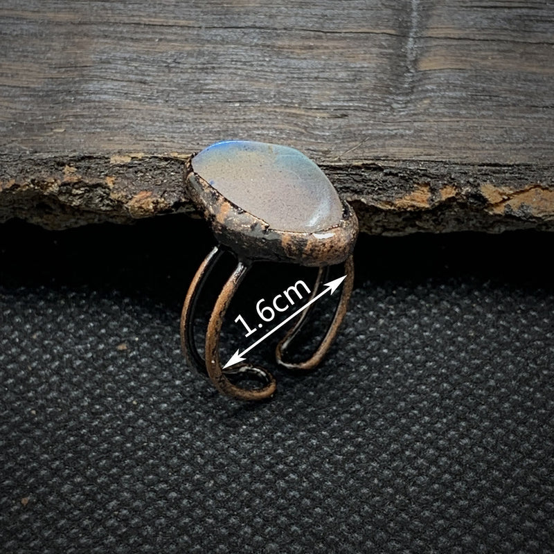 Ring für Damen | Natürlich | Rohstein-Geburtsstein | Gold | Stilvoll-Luzern Mode