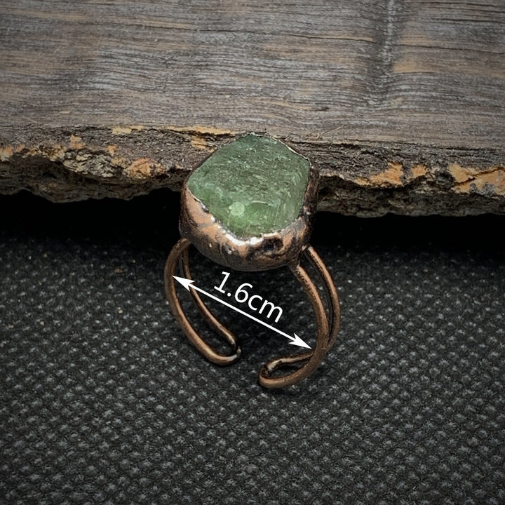 Ring für Damen | Natürlich | Rohstein-Geburtsstein | Gold | Stilvoll-Luzern Mode