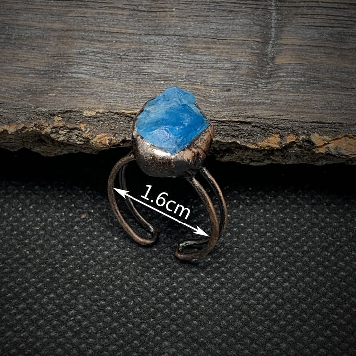 Ring für Damen | Natürlich | Rohstein-Geburtsstein | Gold | Stilvoll-Luzern Mode