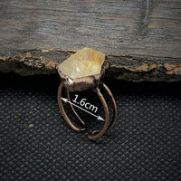 Ring für Damen | Natürlich | Rohstein-Geburtsstein | Gold | Stilvoll-Luzern Mode