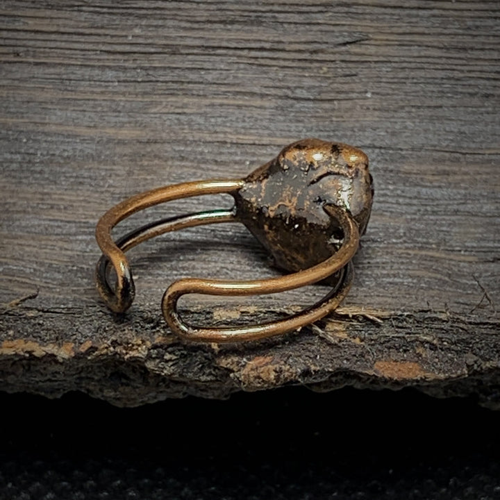 Ring für Damen | Natürlich | Rohstein-Geburtsstein | Gold | Stilvoll-Luzern Mode