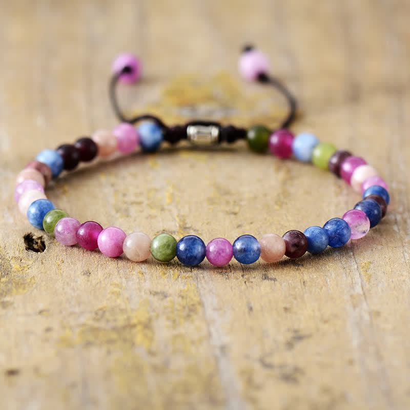 Armband für Damen | Natürliche Steine | Verstellbar | Stilvoll-Turmalin-Luzern Mode