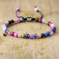 Armband für Damen | Natürliche Steine | Verstellbar | Stilvoll-Turmalin-Luzern Mode