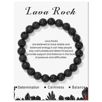 Armband für Damen | Natürliches Kristall | Heilende Energie | Stilvoll-Lavastein-Luzern Mode