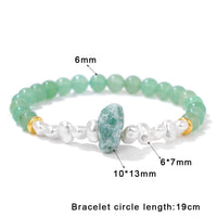 Armband für Damen | Natürliche Kristallperlen | Elastisch | Stilvoll-Luzern Mode