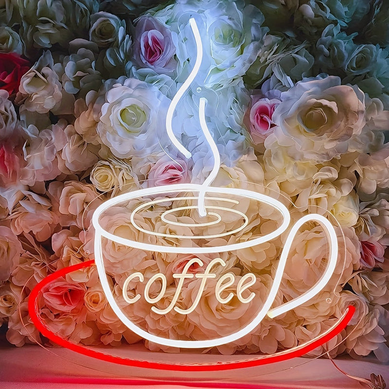 Neonlampe | Kaffeetasse | Stilvoll | Langlebig | Atmosphärisch | USB | Touch | Vielseitig-Luzern Mode