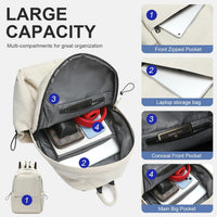 Leichte wasserabweisende Laptop-Rucksack mit mehreren Taschen – 15,6" TravelPro-Serie