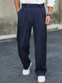 Locker geschnittene Hose mit Bundfalten – Matteo