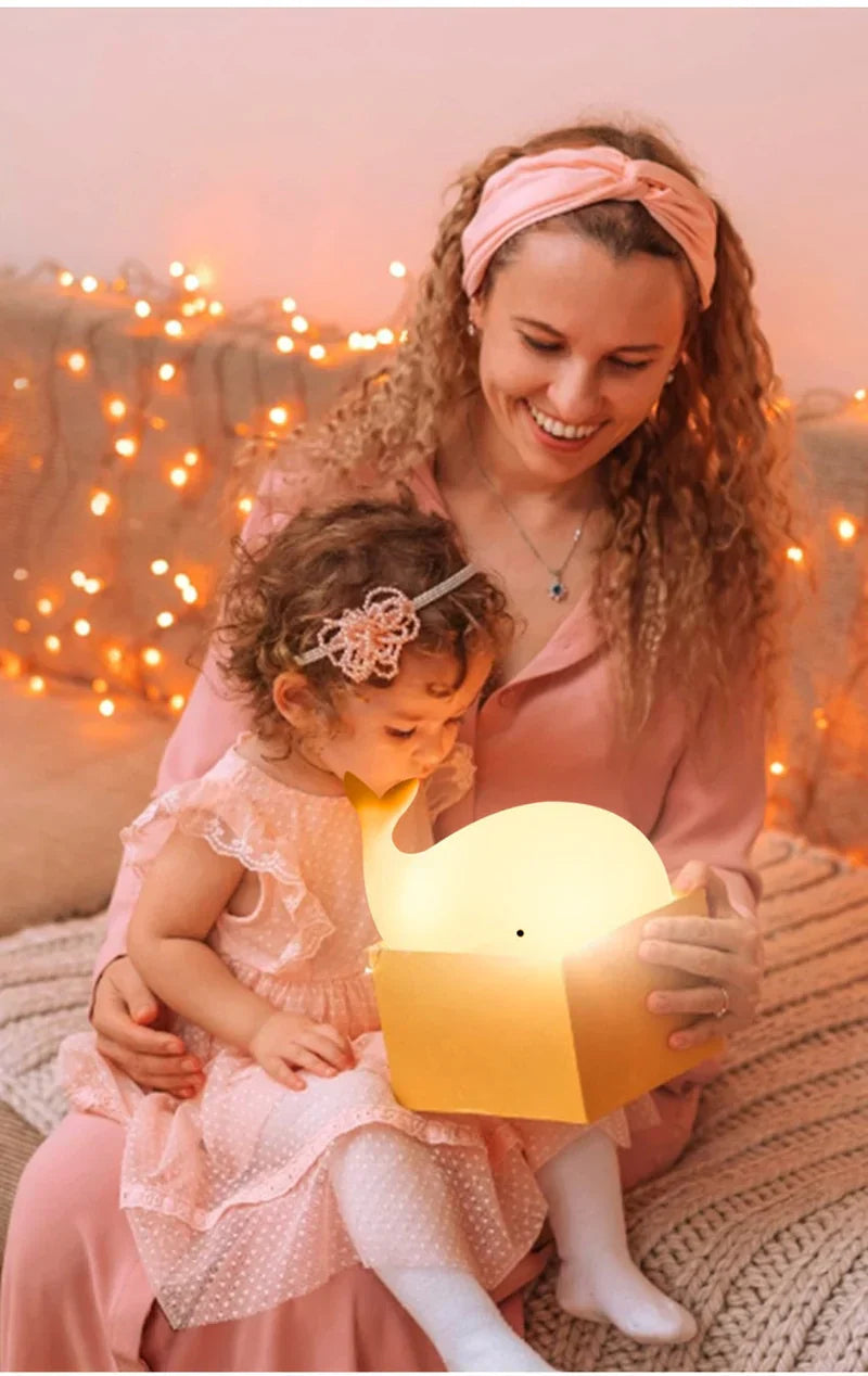 Kinder-Nachtlampe | Wal Mehrfarbig LED Langlebig USB Gemütlich-Luzern Mode