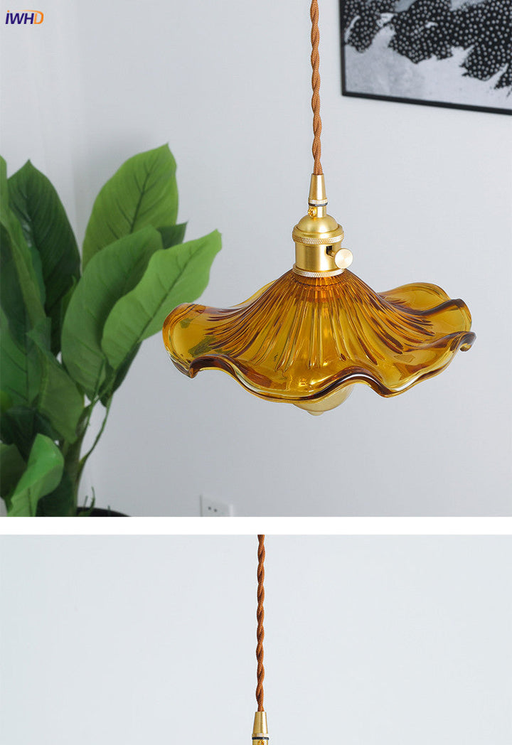 Deckenlampe | LED Energiesparend Stimmungsvoll Vielseitig Glas Kupfer Stilvoll-Luzern Mode