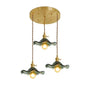 Deckenlampe | LED Energiesparend Stimmungsvoll Vielseitig Glas Kupfer Stilvoll-Glas6-Luzern Mode