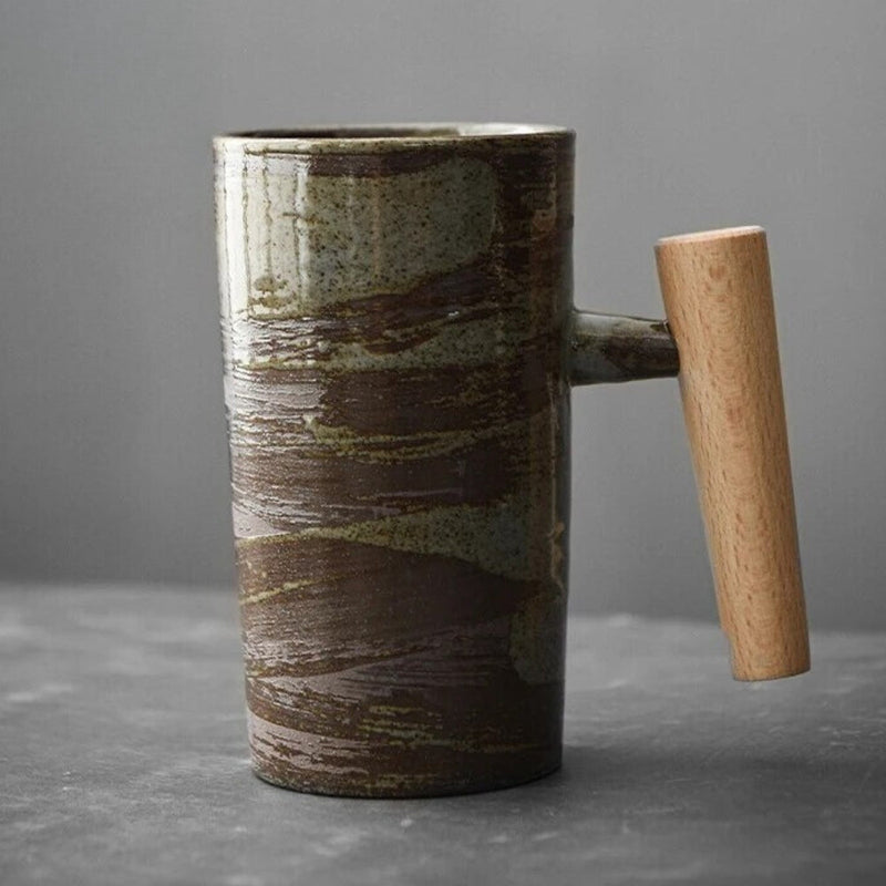 Latte-Tasse | Keramisch Stilvoll Nachhaltig Vielseitig 220ML Praktisch-Landslide-Einzelne Tasse-Luzern Mode
