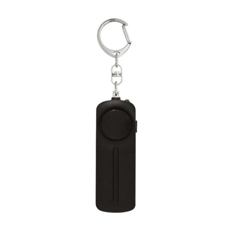 Notfallalarm Schlüsselanhänger | Laut | Hell | Wiederaufladbar | Kompakt | USB-C-Schwarz-Luzern Mode