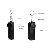Notfallalarm Schlüsselanhänger | Laut | Hell | Wiederaufladbar | Kompakt | USB-C-Luzern Mode