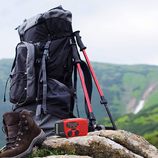 Notfallradio | Vielseitig Powerbank Taschenlampe USB-C Wetterstation Langlebig-Luzern Mode