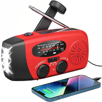 Notfallradio | Vielseitig Powerbank Taschenlampe USB-C Wetterstation Langlebig-Luzern Mode