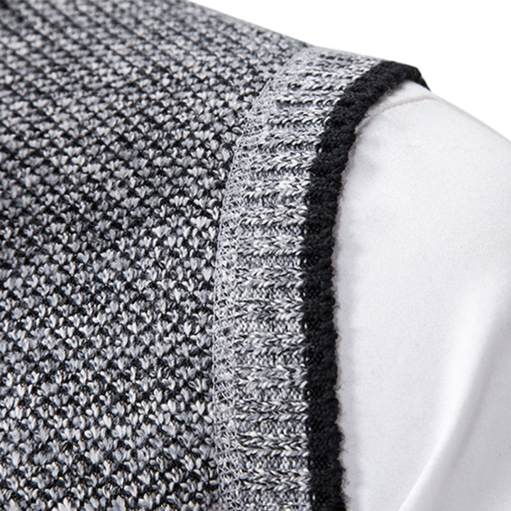 Herren Strickweste mit Reißverschluss für Business und Freizeit-Luzern Mode