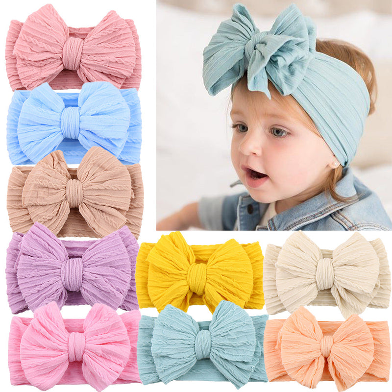 Baby Stirnband mit Schleife - Weiches Kopfband für Mädchen-Luzern Mode