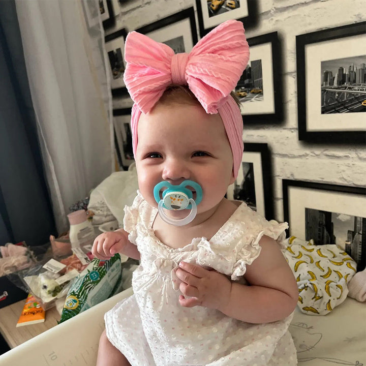 Baby Stirnband mit Schleife - Weiches Kopfband für Mädchen-Luzern Mode