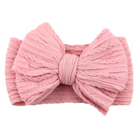 Baby Stirnband mit Schleife - Weiches Kopfband für Mädchen-Rosa-2-Luzern Mode