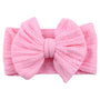 Baby Stirnband mit Schleife - Weiches Kopfband für Mädchen-Rosa-Luzern Mode