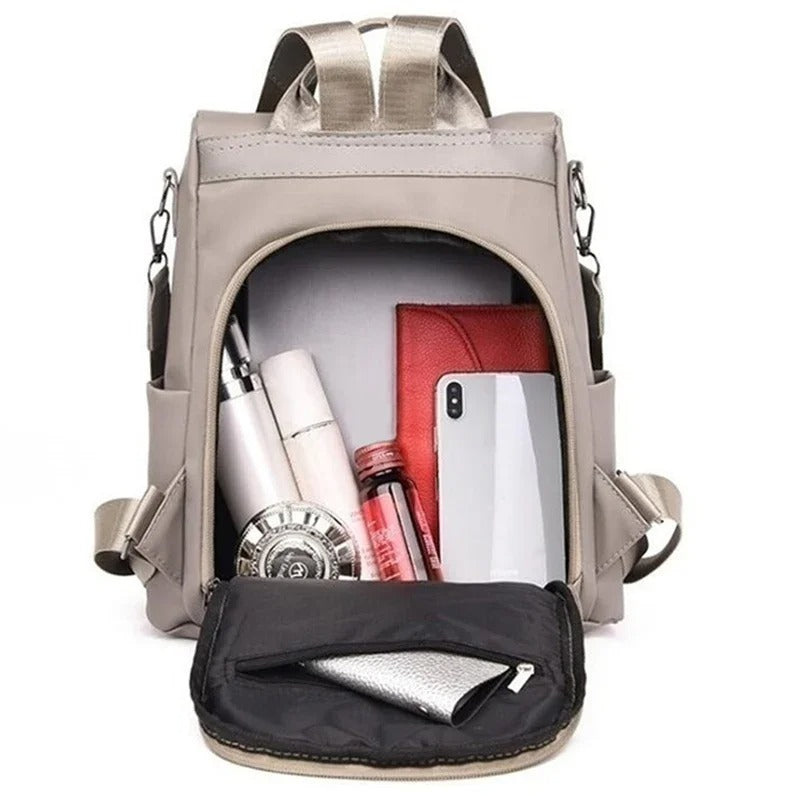 Leichtgewicht Wasserabweisender Nylon-Rucksack für Damen – Mehrere Tragemöglichkeiten
