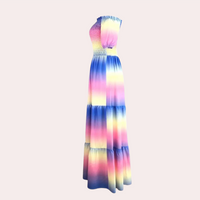 Off-Shoulder Geschichtete Sommerkleid – Noémie