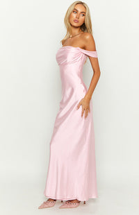 Off-Shoulder Maxi Kleid | Enganliegend | Ärmellos | Dehnbar | Einfarbig-Luzern Mode