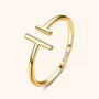 Verstellbarer Ring | Offen One Size Stilvoll 925 Silber Vergoldet Einzigartig-Gold-Luzern Mode