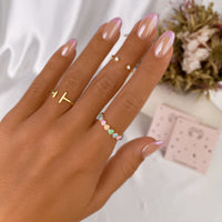 Verstellbarer Ring | Offen One Size Stilvoll 925 Silber Vergoldet Einzigartig-Luzern Mode