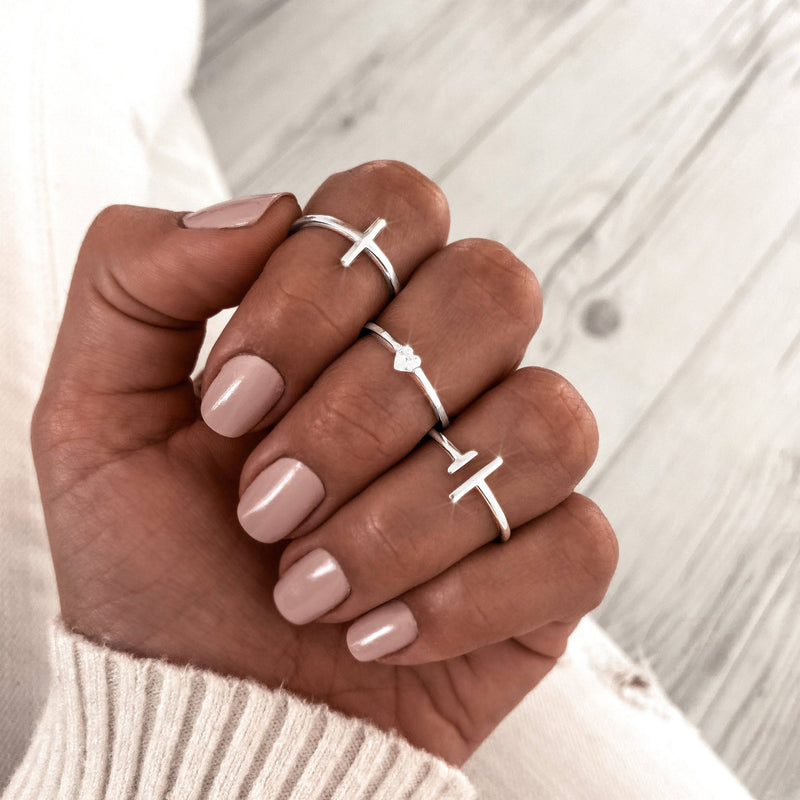 Verstellbarer Ring | Offen One Size Stilvoll 925 Silber Vergoldet Einzigartig-Luzern Mode