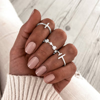 Verstellbarer Ring | Offen One Size Stilvoll 925 Silber Vergoldet Einzigartig-Luzern Mode