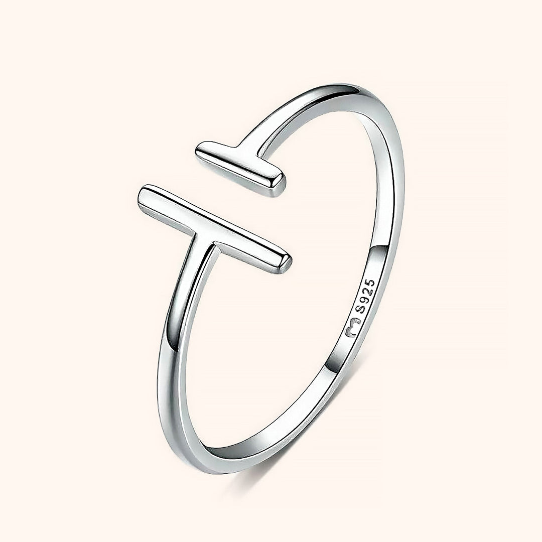 Verstellbarer Ring | Offen One Size Stilvoll 925 Silber Vergoldet Einzigartig-Silber-Luzern Mode