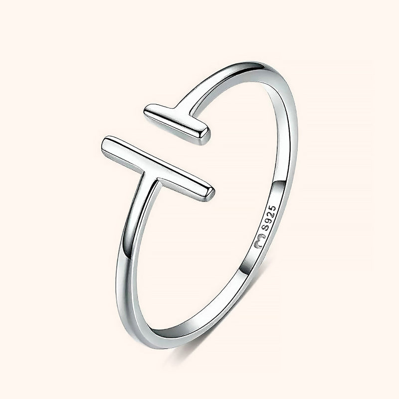 Verstellbarer Ring | Offen One Size Stilvoll 925 Silber Vergoldet Einzigartig-Silber-Luzern Mode