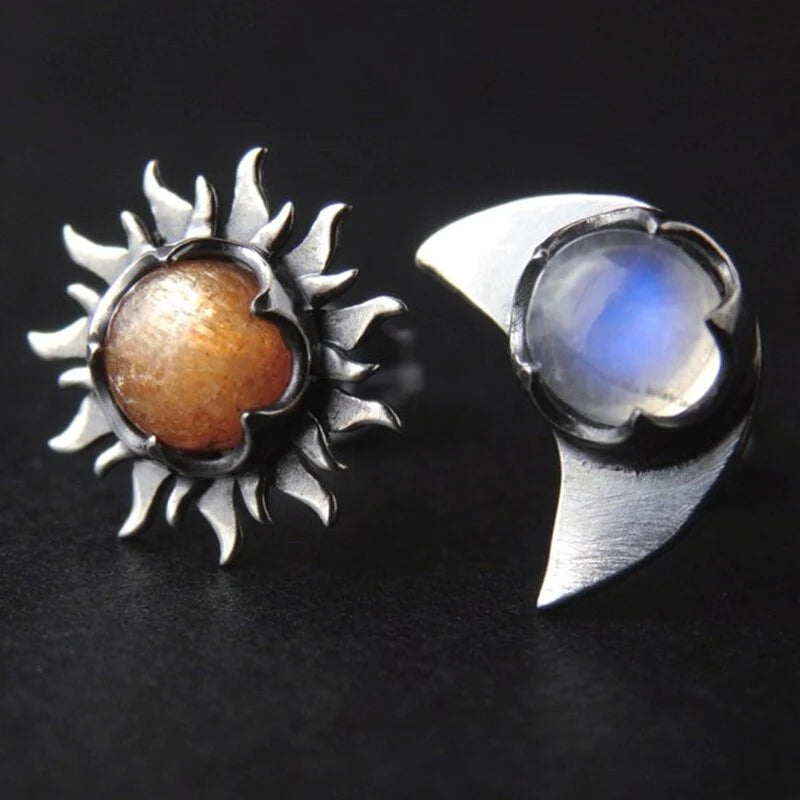 Ohrringe für Damen | Sonne und Mond | Symbolisch | Stilvoll | Geschenkidee-Luzern Mode