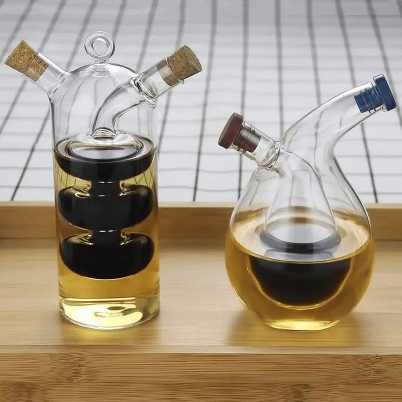 Öl- & Essigspender | Glas Langlebig Doppelfunktion Stilvoll Auslaufsicher Trendy-Luzern Mode