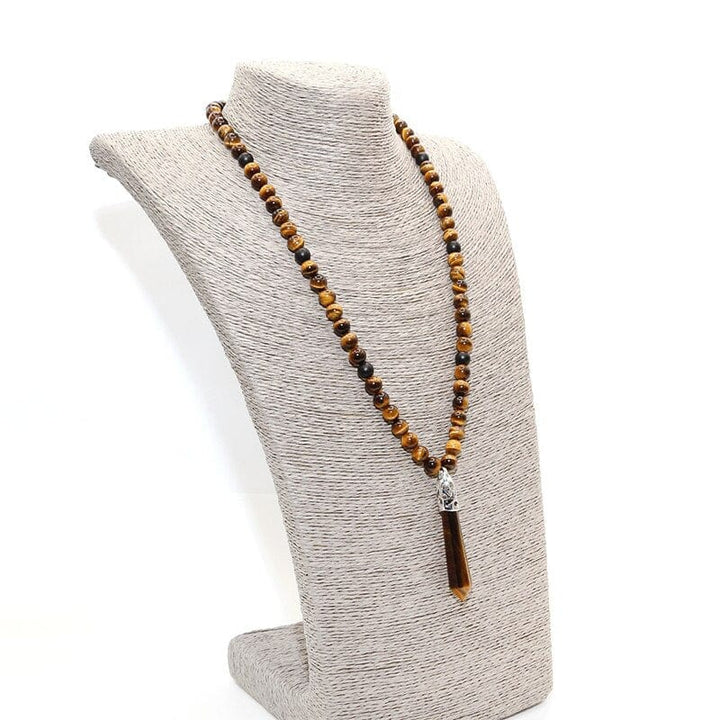Mala-Kette | Onyx Schwarz 108 Perlen Stilvoll Spirituell Vielseitig-Luzern Mode