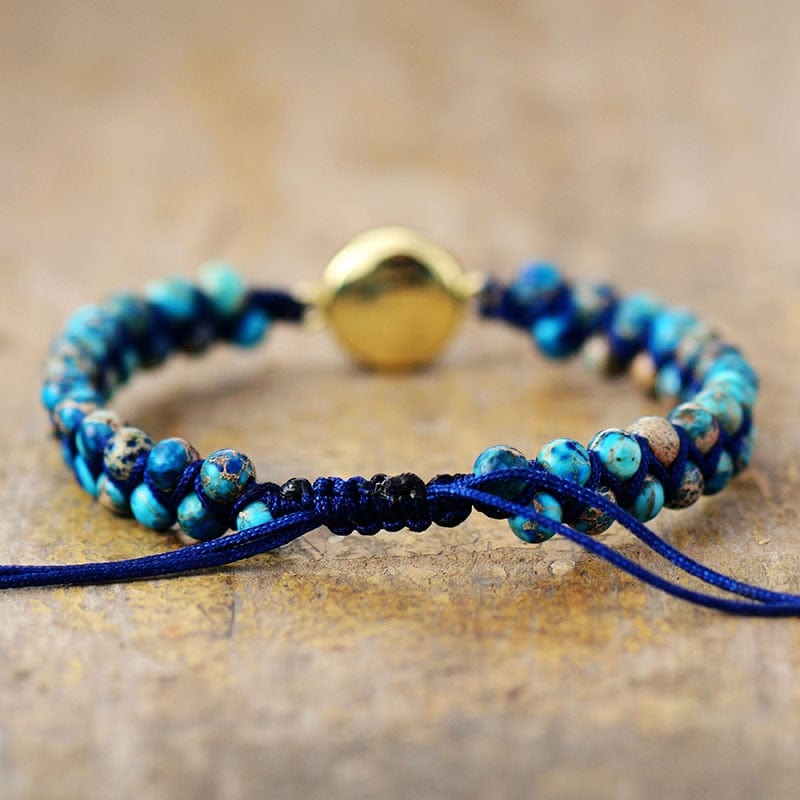 Edelstein-Armband | Jaspis Opal Handgefertigt Beruhigend Stilvoll Boho-Luzern Mode