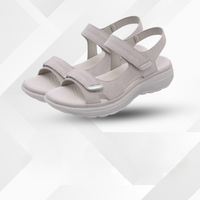 Damen Sandalen | Ballenzehenkorrektur | Orthopädisch | Offenes Design-Grau-35-Luzern Mode