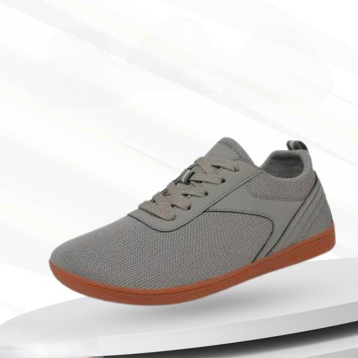 Barfuß Sneaker | Orthopädisch | Unisex | Rutschfest | Schnürverschluss-Grau-47-Luzern Mode